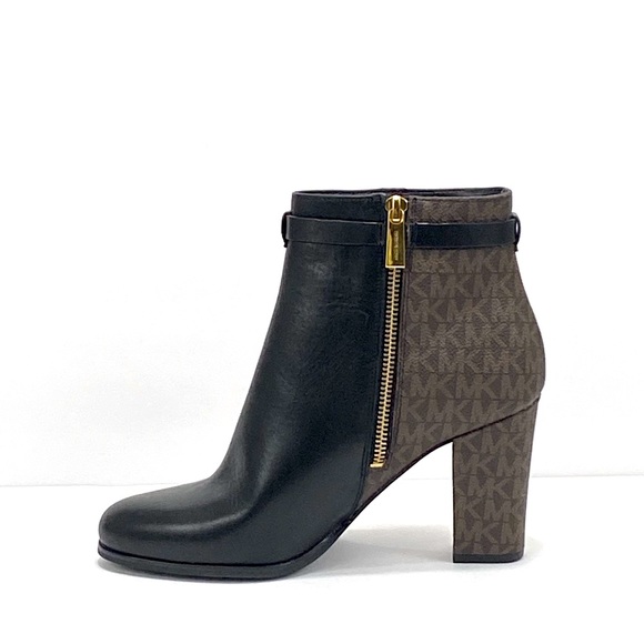 New Michael Kors Michael Aldridge Leather Ankle Bootie - Picture 4 of 9
